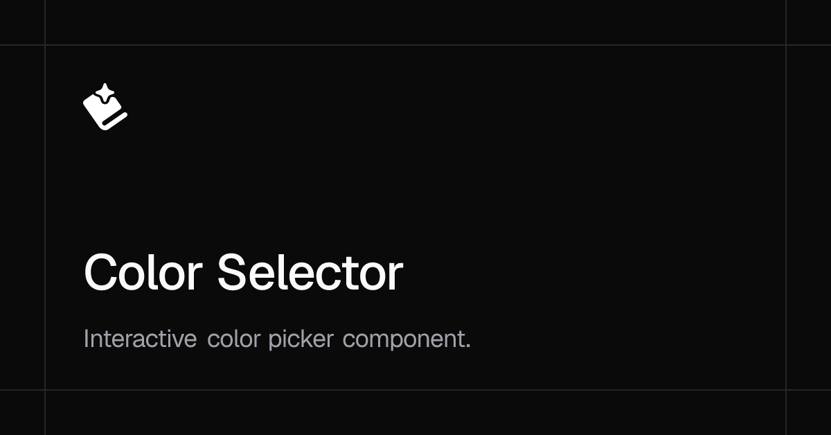 Color Selector | Spell UI